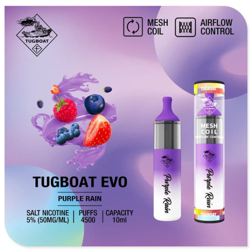 Tugboat Evo 4500 Puffs Vente chaude au Portugal