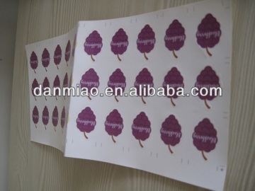 Blackberry patterns laser-cut fancy paper sticker