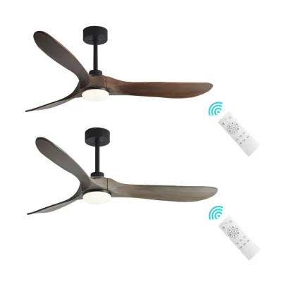 High Wind Solid Wood Ceiling Lights with Fan - LED Ceiling Fan Light with Fan and Light for Ceiling