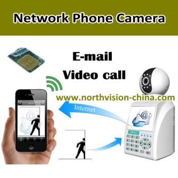 Network Phone Camera for Multifunction Home Alarm System, P2p, Video Call, 640*480 30fps, E-Mail, H. 264video (NPC-01)