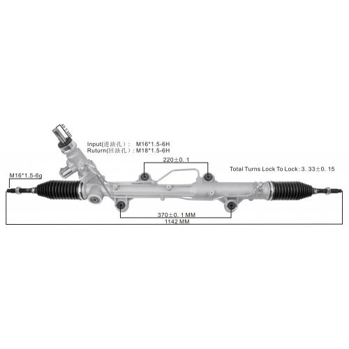 Electronic Hydraulic Steering System Power Steering Gear With Solenoid Valve Volkswagen Multivan