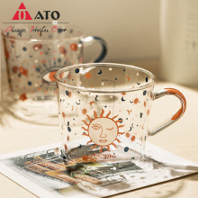 Tazza di tazza di caffè creativa da caffè in vetro tazza d&#39;acqua