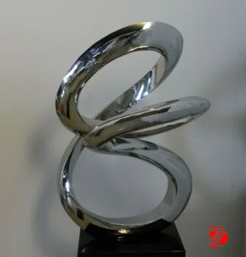 Stainless steel abstract sculpture