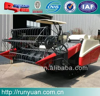 mud rice paddy field use Rice Harvest Machine 4LZ-2.3 track harvester
