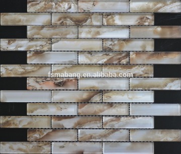 MB2398-2 elegant strip brick glass kitchen wall tile