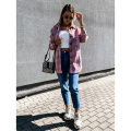 Women`s Fall Button Down Plaid Shirts