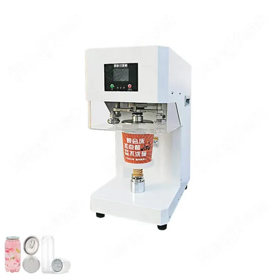 Semi-Automatic HYSS-1C Plastic POP Can Tin Lid Sealing Machine