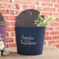 Iron wall hanging flower pot tin bucket