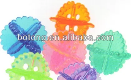 colorful flower plastic washing powder free laundry ball