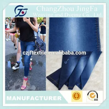 JF-V942 Cotton Polyester Chambray Denim stock lot fabric
