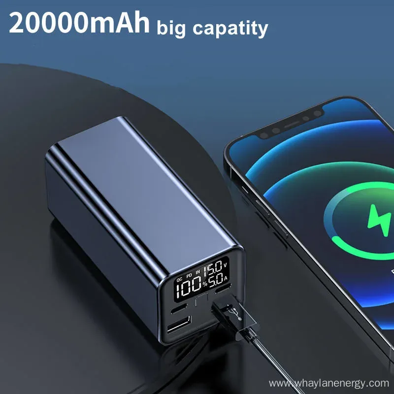 Whaylan 20000mAh Laptop Pd 65W Portable Power Bank