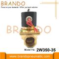 2W350-35 Válvula solenoide eléctrica de latón de 1 1/4 &#39;&#39; Agua