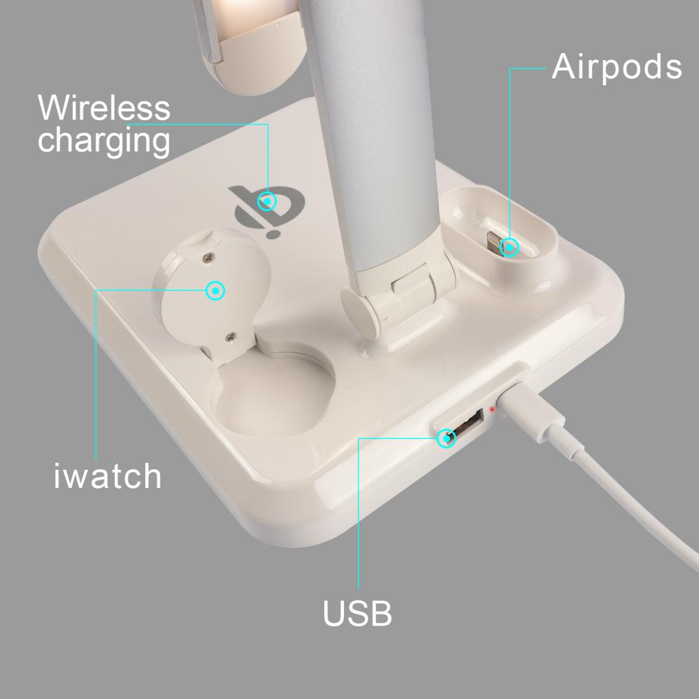 LED Desk Lamp 4 in 1 Wireless Charger