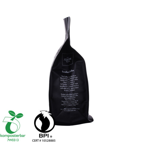 Bloc de verrouillage à fermeture éclair en plastique sac de fond d&#39;amidon de maïs