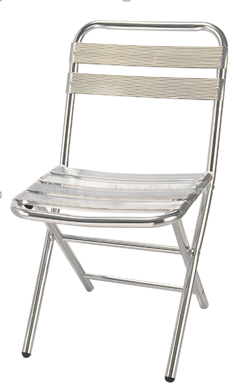 Outdoor Aluminum folding bistro chair