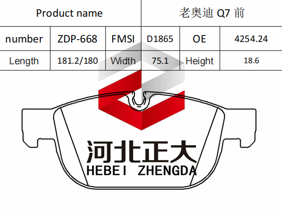 Brake pad of Volvo XC90 PHEV Front D1865