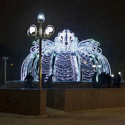 3D fourtains lights large giant garden light