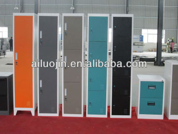 rainbow design steel locker, colorful office metal locker