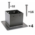 4X4inch set Post Anchor for Deck Railing