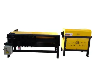 Steel bar straightening and bending hoop integrated machine