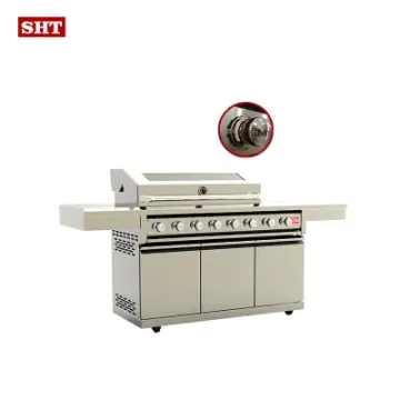 New Model Backyard Kitchen Cabinet Barbecue Gas Grill with Sink