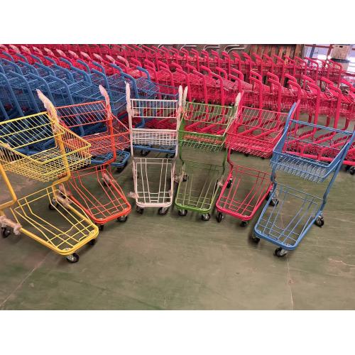Double-Layer Shopping Cart with Portable Platform Structure