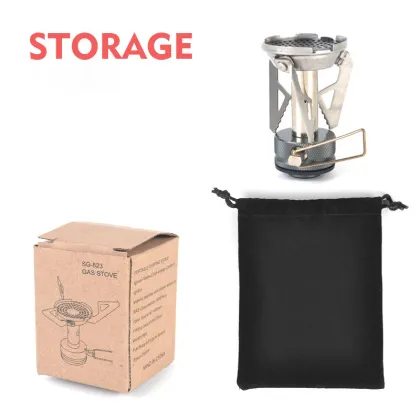 Ultra-Light Mini Integrated Camping Stove - Foldable Picnic Gas Stove