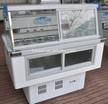 Customed Salad Bar Display Showcase Refrigerator