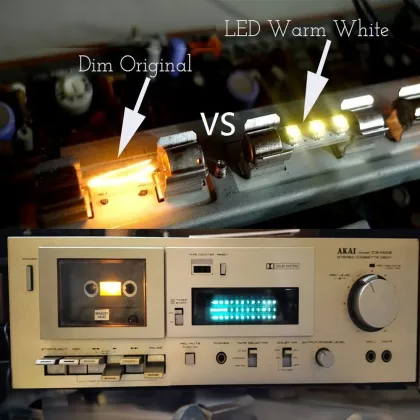 LED Fuse Lamps for Vintage Audio Stereos: Marantz, Sansui, Kenwood, Sony, Pioneer