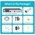 16 PoE NVR Kit CCTV System Network