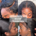 Kinky Wign 4c Edges Lace Front Wigs