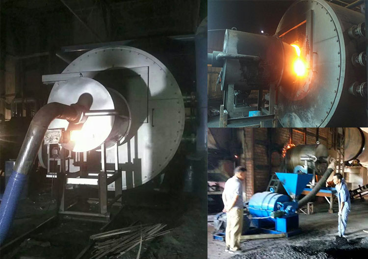 Rotary pulverized coal burner