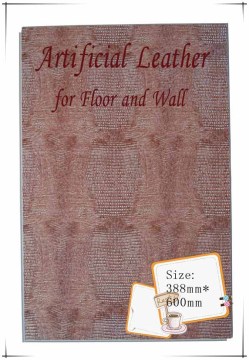 2014 Artificial Leather Wall Panels with Baseboard and Double Click Alf-06
