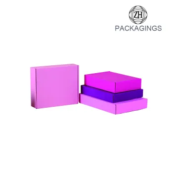 Cheap full color print apparel shipping box