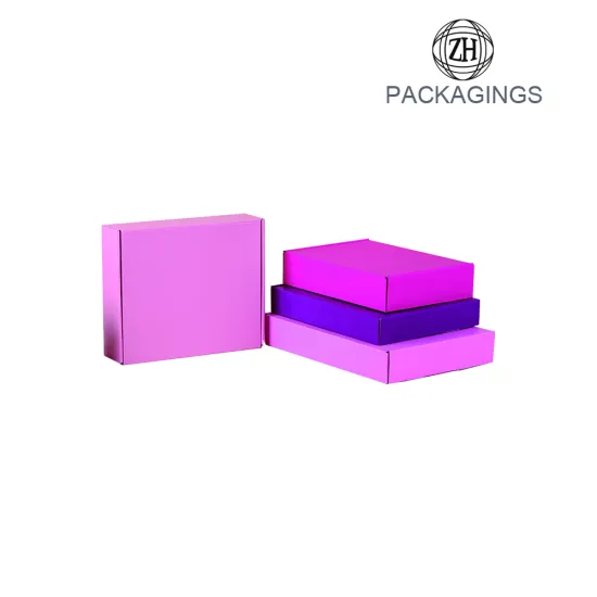 Cheap full color print apparel shipping box