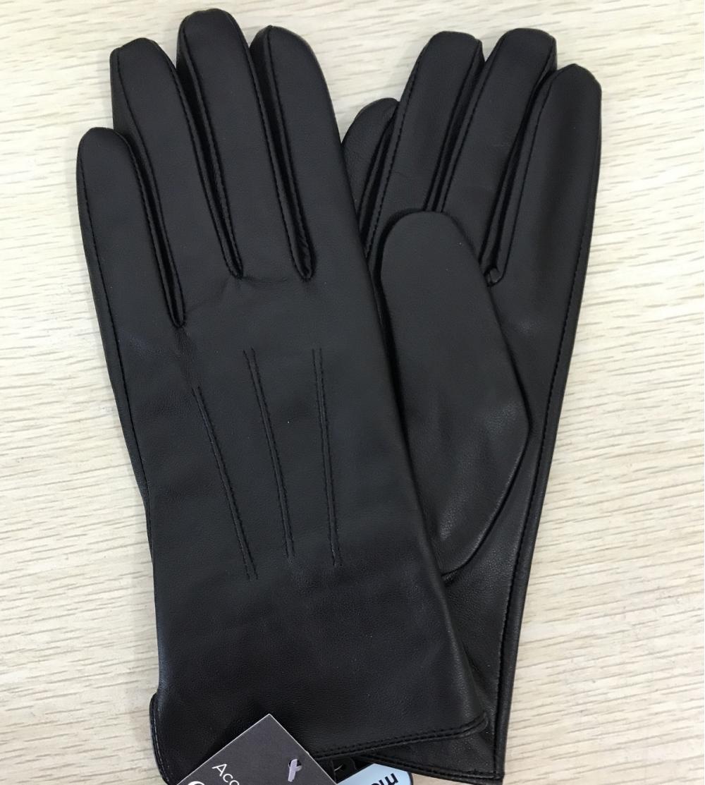 Guantes de invierno de cuero para hombre