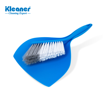 Kleaner Mini Hand Broom and Dustpan Set - Short Handle Plastic Bristle for Home Cleaning