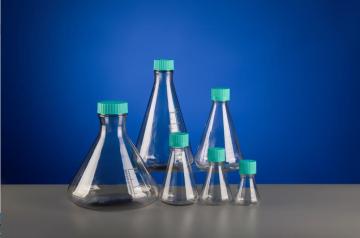 125mL Polycarbonate Erlenmeyer Flasks Flat Bottom