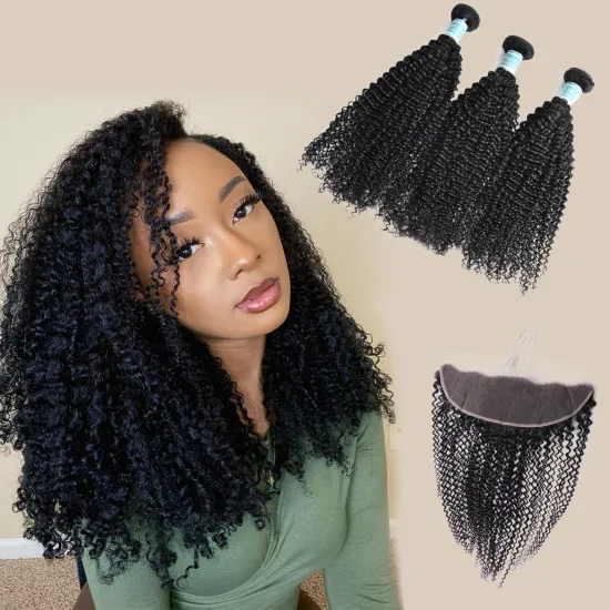 High Quality Raw Mink Vendor 10A Grade Brazilian Blend with Closure Bundles Cuticle Aligned Hair Virgin Human