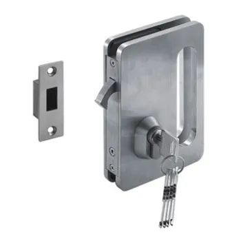 Stainless Steel Glass Door Lock with Satin or Polish Finished