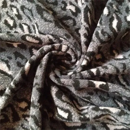 black grey white color woolen knit fabric for garment coat blanket cushions