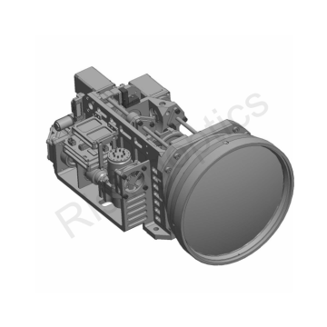 Mittelwelle Infrarotlinse 3,7-4,8um FL 25-600 mm F4.0 gekühltes Zoom zur Überwachung