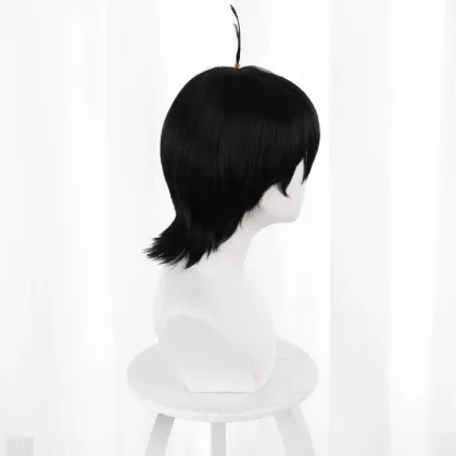 35cm Short Black Synthetic Wig for Chinen Miya Cosplay from SK8 the Infinity