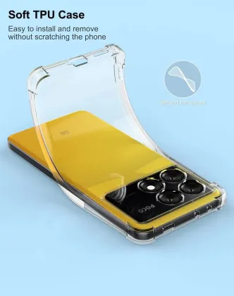 Clear TPU Airbag Phone Case for Xiaomi Poco Series Models