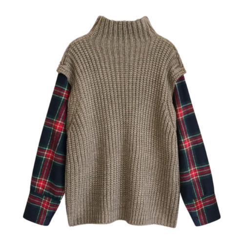 Custom Turtleneck Sweater Women Winter Dropped Shoulders Turtleneck Manufactory