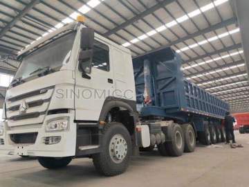 6 axles dump truck trailer 45 cubic meter