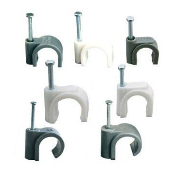 A Grade Circle Cable Clips, Round Cable Clips, Small Cable Clamps