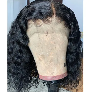Wholesale price Short Brazilian wig curly Human Hair Bob 4*4 150% Density Glueless Lace closure Wigs Pre- Plucked