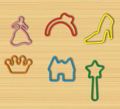 High Flexible Colorful Princess Pattern Silicone Silly Band For Girl