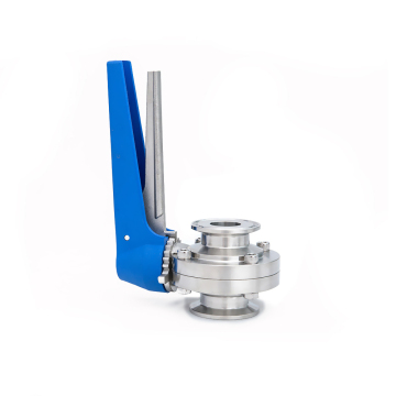 6 Inch Tri-clamp Squeeze Trigger Butterfly Valve